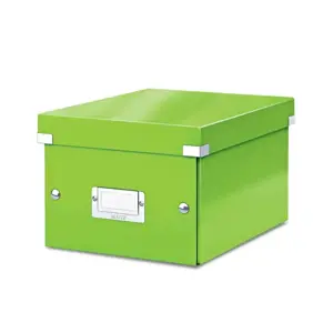 Archyvavimo dėžė LEITZ WOW, sudedama, A5, 160 x 220 x 282 mm, žalios sp.