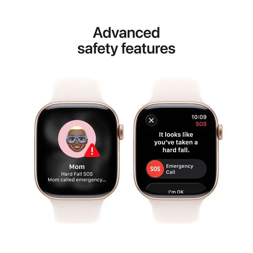 Apple Watch Series 11 GPS 46mm Rose Gold Aluminium Case with Light Blush Sport Band - S/M | Apple