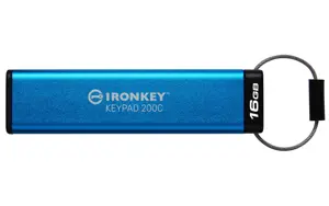 KINGSTON 16GB USB-C IronKey Keypad 200C FIPS 140-3 Lvl 3 Pending AES-256