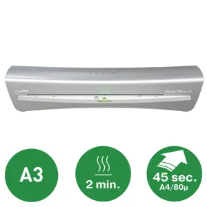 "Leitz iLAM Laminatorius Home Office A3, 32 cm, karštas laminatorius, 3 min, 310 mm/min, 0,4 mm, A3