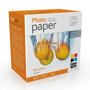 ColorWay Photo Paper, 500 sheets | High Glossy | 200 g/m² | 10x15