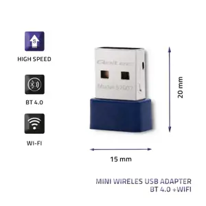 QOLTEC belaidis mini "Bluetooth" USB "WiFi" adapteris