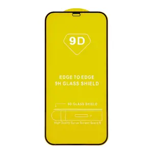 Grūdintas stiklas 9D, skirtas "iPhone 15 Pro Max" 6,7", juodas rėmelis