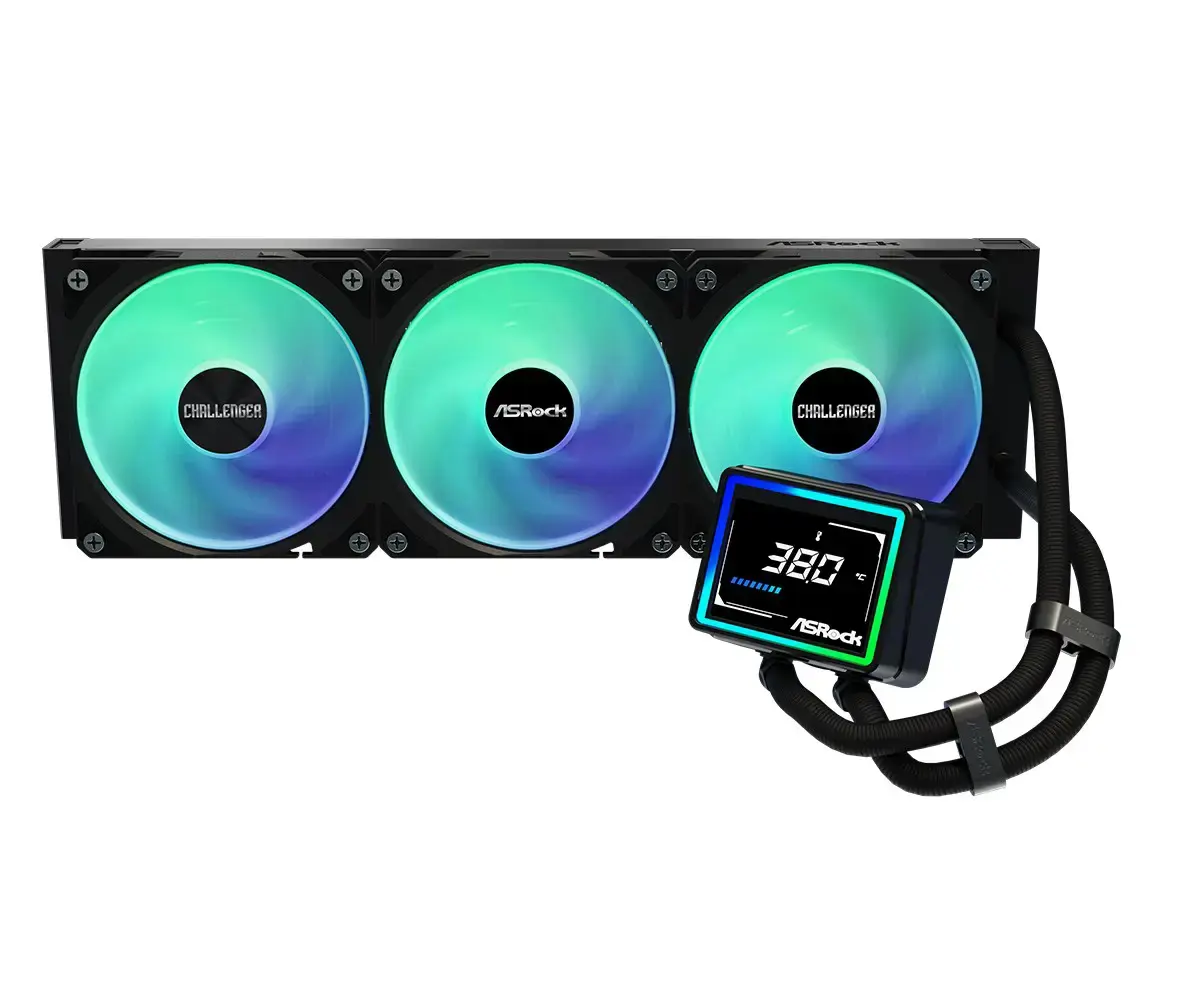 Asrock Challenger 360 Digital Processor Liquid cooling kit 12 cm Black