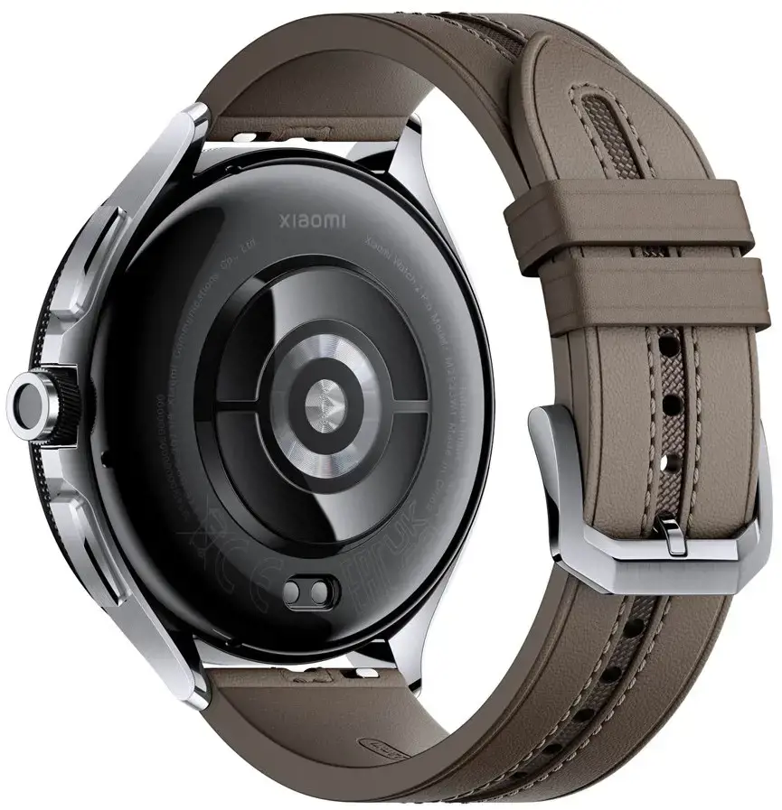 "Xiaomi Watch 2 Pro" - "Bluetooth®" sidabrinis korpusas su rudu dirželiu "Xiaomi