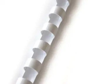Spiralė įrišimui plastikinė 16 mm, balta (100vnt.)