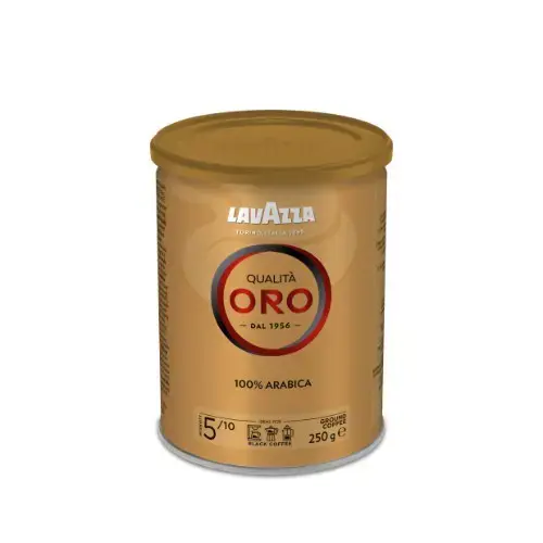Kava LAVAZZA ORO, malta, 250 g, metalinėje dėžutėje
