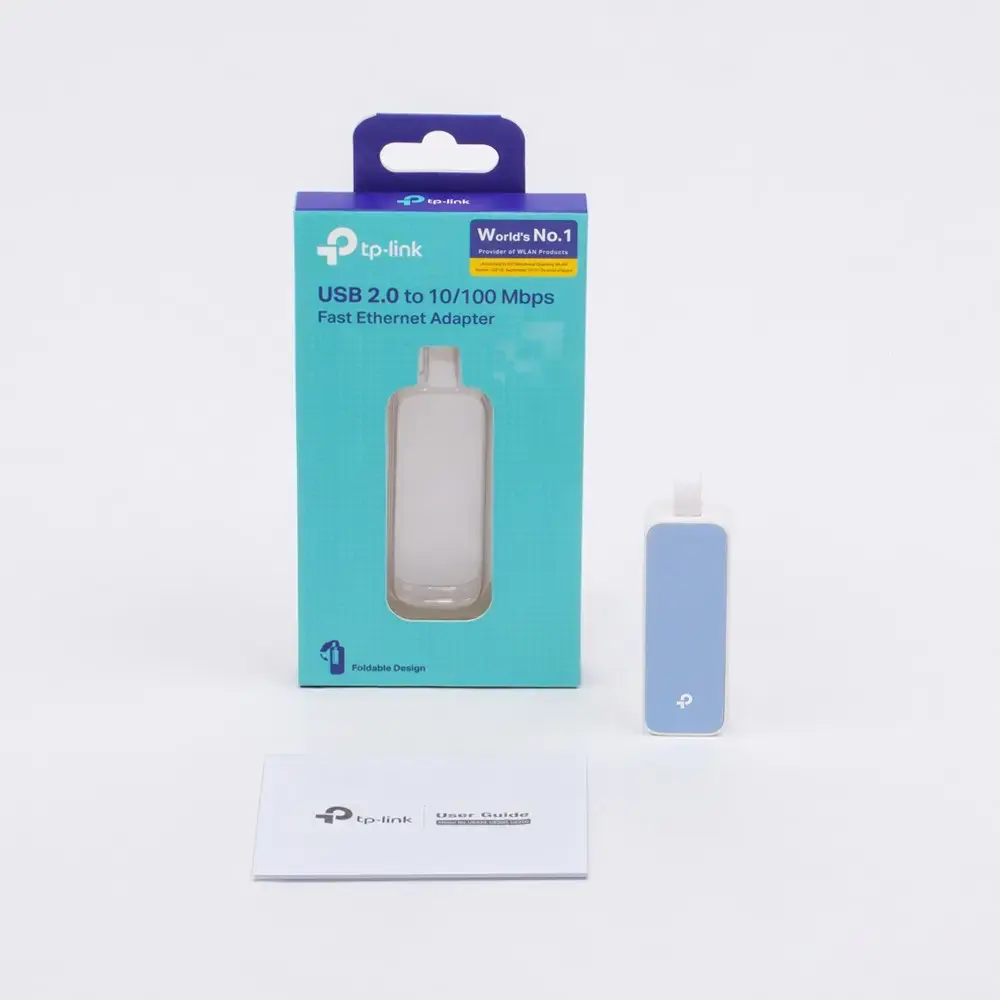 TP-LINK USB 2.0-100Mbps Ethernet tinklo adapteris 1 USB 2.0 jungtis 1 10/100Mbps Ethernet prievadas