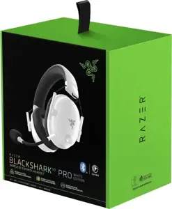 "Razer BlackShark V2 Pro+" ausinės, per ausis, laidinės, baltos spalvos