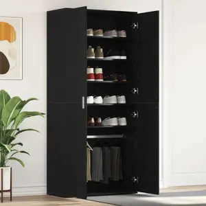 Batu skrynia su durimis Juoda 80 x 39 x 180 cm Apdirbta mediena
