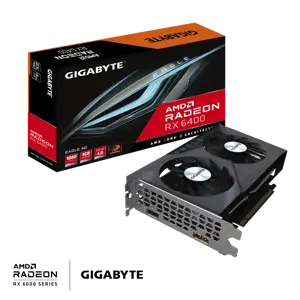 Vaizdo plokštė GIGABYTE Radeon RX 6400 4 GB, GDDR6, 64 bitai, GV-R64EAGLE-4GD