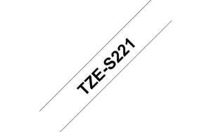 Brother TZeS221, TZ, 8 m, 1 vnt., lizdinė plokštelė, 9 mm