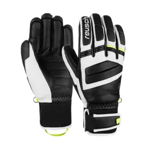 REUSCH MASTER PRO GLOVES SIZE 9 black, white and yellow