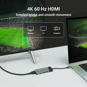 ŽALIAS KEMPINIS HUBAS USB-C GC Connect 3xUSB 3.1 HDMI 4K 60Hz PD 85W