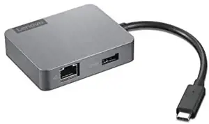Lenovo USB-C Travel Gen2, USB 2.0 Type-C, HDMI, RJ-45, USB 3.2 Gen 1 (3.1 Gen 1) Type-A, VGA, 1920 x 1080 (HD 1080), 3840 x 2160, 3840 x 2160 pikselių, Gigabit Ethernet, 10,100,1000 Mbps