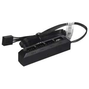 DeepCool FH-04, 0,55 m, ATX (20 kontaktų), 4 x Molex (3 kontaktų), tiesus, tiesus, juodas