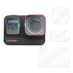 Grūdintas stiklas ir PET plėvelė "Sunnylife", skirti "Insta360 Ace Pro