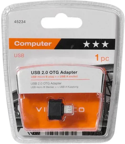 "Vivanco" adapteris microUSB - USB-A OTG (45234)