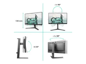 Philips | 25M2N3200U/00 | 25 " | Fast IPS | FHD | 16:9 | 310 Hz | 1 ms | 1920 x 1080 pixels | HDMI ports quantity 2 | Charcoal