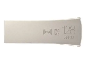 "Samsung" MUF-128BE, 128 GB, A tipo USB, 3.2 Gen 1 (3.1 Gen 1), 300 MB/s, be dangtelio, sidabrinės spalvos