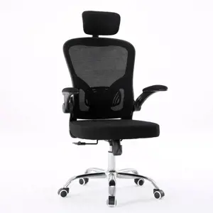 Topeshop FOTEL DORY CZERŃ biuro/kompiuterio kėdė Paminkštinta sėdynė Tinklelio atlošas