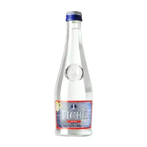 Mineralinis vanduo TICHĖ, gazuotas, 0.33 l, stiklinis butelis D