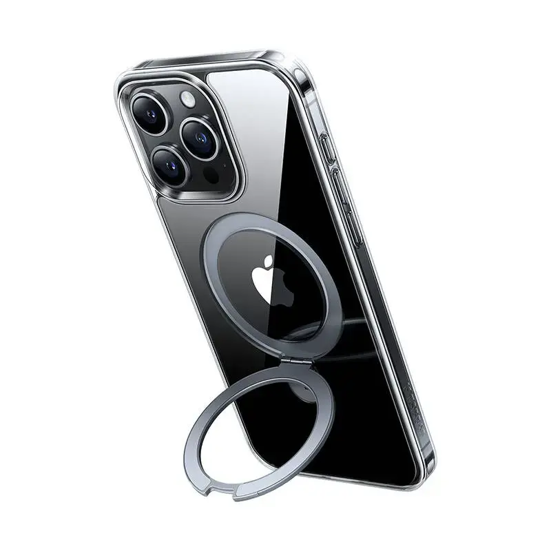 Torras telefono dėklas UPRO Ostand Clear, skirtas iPhone 15 PRO (skaidrus)