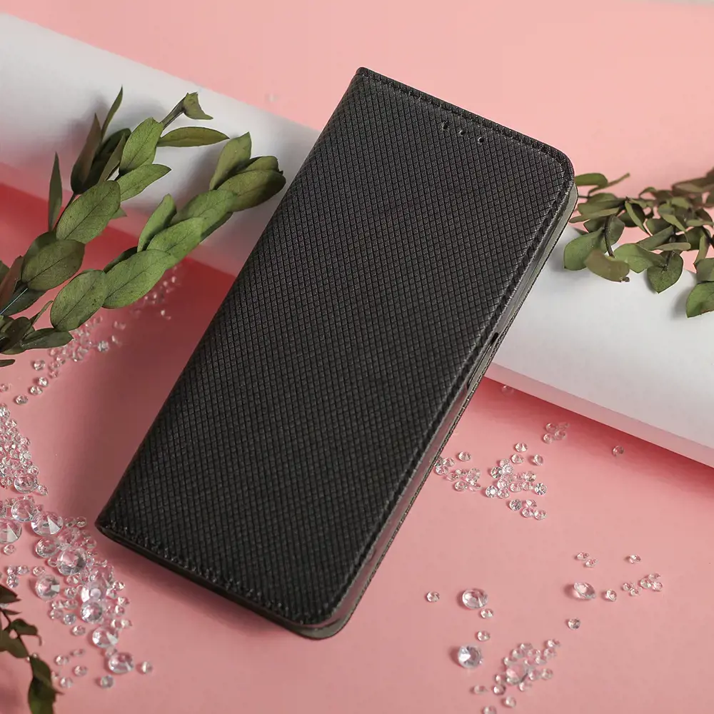 Išmanusis magnetinis dėklas "Samsung Galaxy A71", juodos spalvos