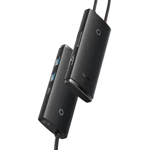 Baseus Lite Series Hub 6w1 USB-C to 2x USB 3.0 + USB-C + HDMI + SD|TF (black)