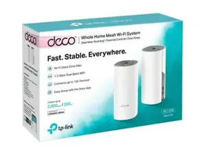 "TP-Link AC1200 Deco" viso namų tinklo "Wi-Fi" sistema, balta, pilka, vidinė, LAN, WLAN, 0 - 40 °C, -40 - 70 °C, 10 - 90 %