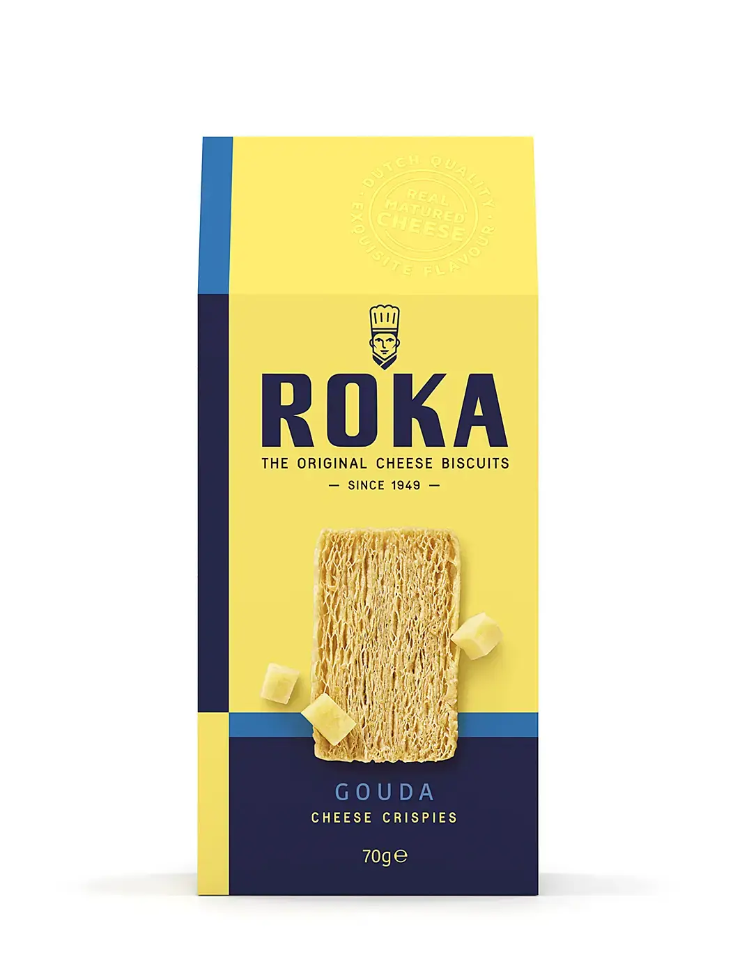 Sūrio trapučiai ROKA Gouda, 70 g