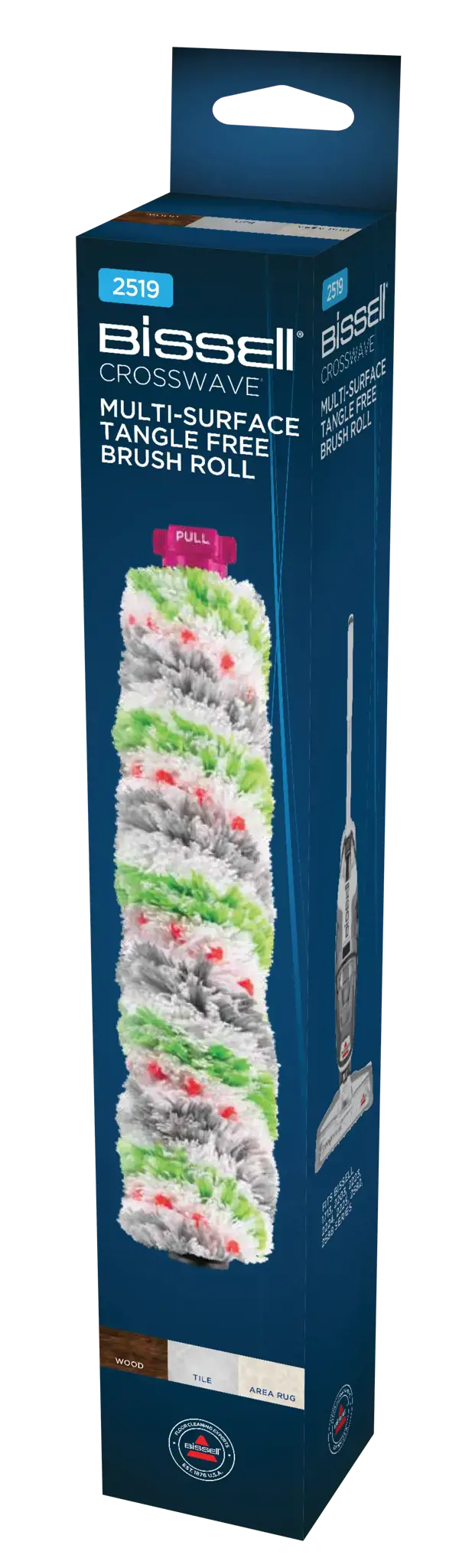 "Bissell Multi-Surface Tangle Free Pet Brush Roll" šepetėlio ritinėlis, skirtas "CrossWave", "Stick Vacuum" siurblių priedams 1 vnt.