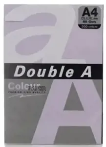 Spalvotas popierius Double A, 80g, A4, 100 lapų, Rainbow 3, 5 spalvų