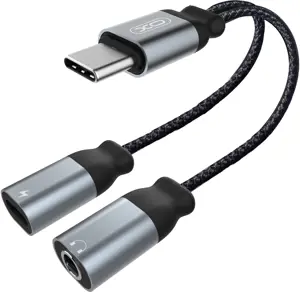 XO adapter USB-C - 3.5mm/USB-C, black (NBR160B)