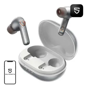 Soundpeats H2 belaidės ausinės pilkos spalvos