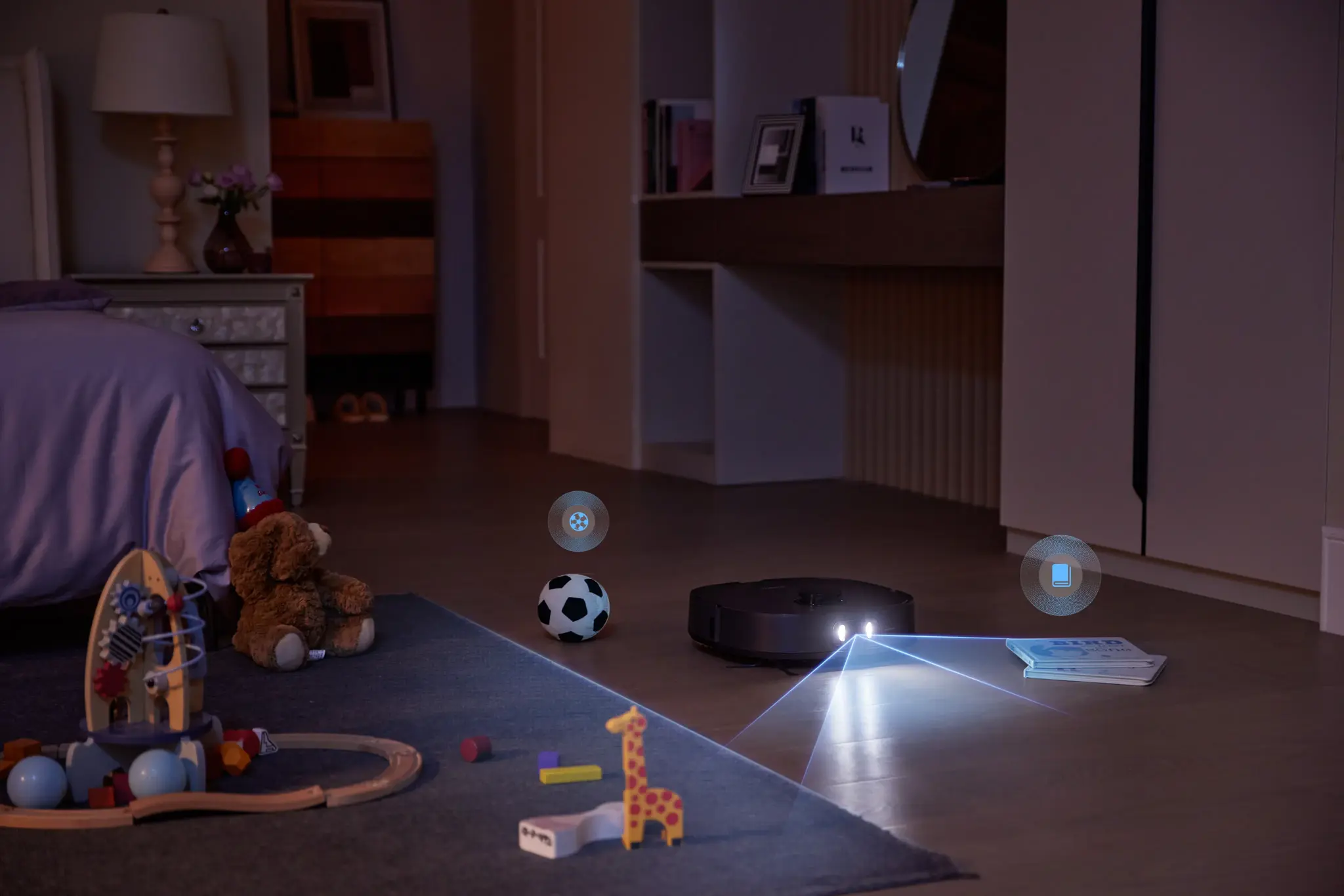 Dulkių siurblys-robotas Midea V15, Juoda