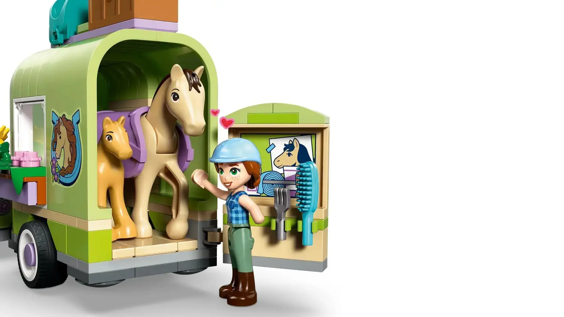 LEGO FRIENDS 42695 Horse and Baby Foal Trailer