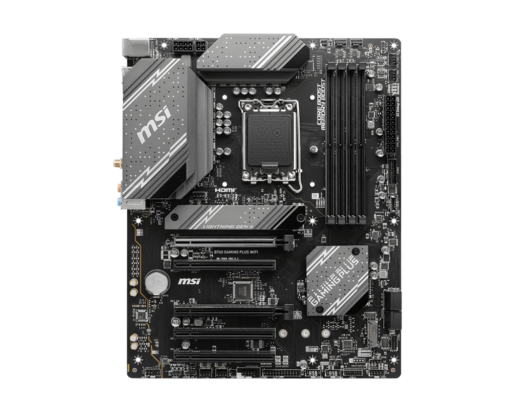 MSI B760 GAMING PLUS WIFI, "Intel", LGA 1700, "Intel® Celeron®", "Intel® Pentium® Gold", DDR5-SDRAM, 192 GB, DIMM