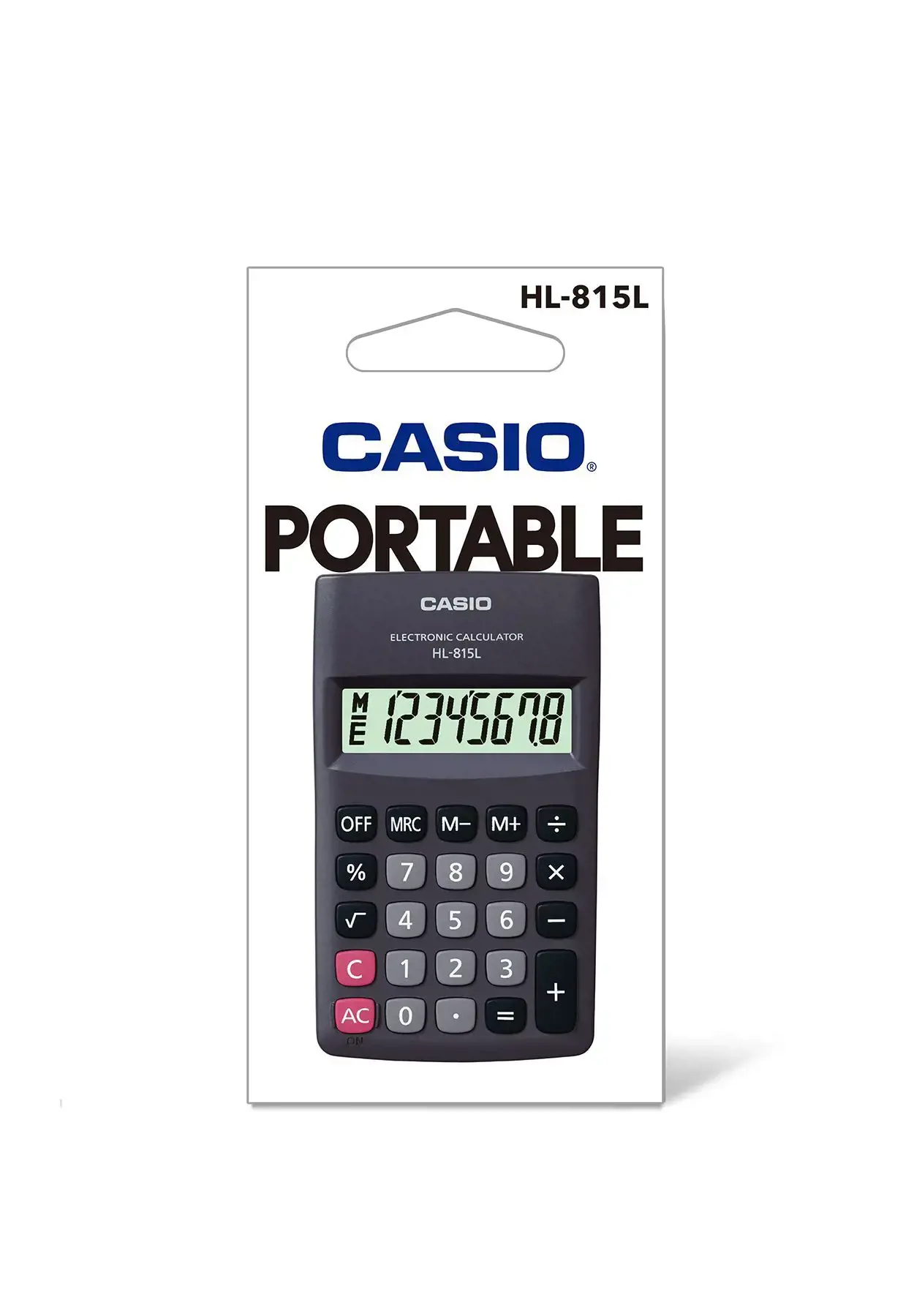 Skaičiuotuvas CASIO HL-815L, 69.5 x 118 x 18 mm, juoda