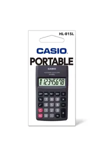 Skaičiuotuvas CASIO HL-815L, 69.5 x 118 x 18 mm, juoda