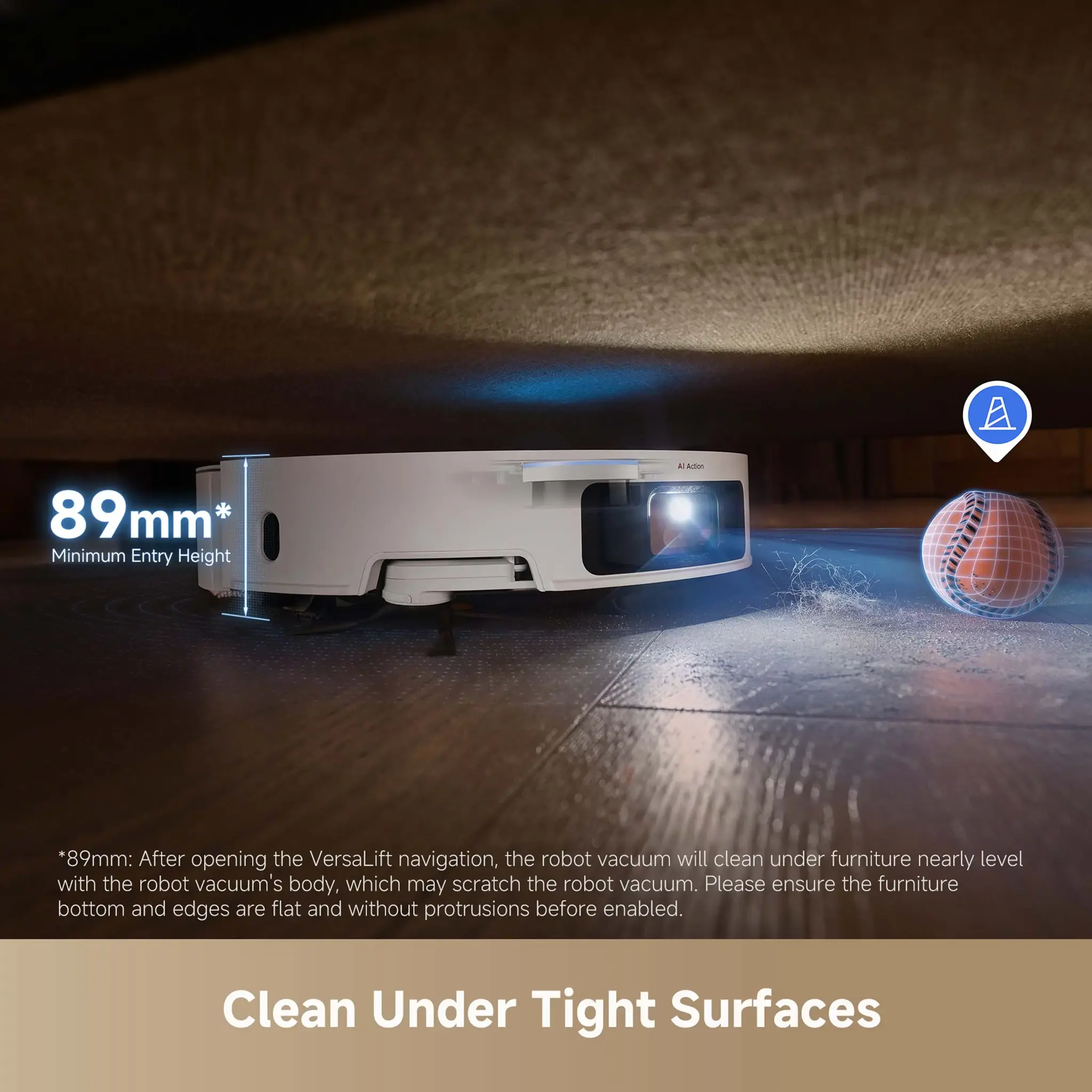 Dulkių siurblys-robotas Dreame X50 Ultra, Balta