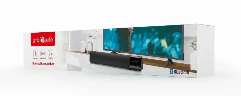 Gembird Bluetooth Soundbar with LED Light 10W Black