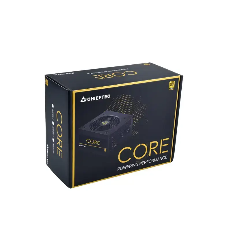 Maitinimo blokas CHIEFTEC Core 600W, 600 W, 80 PLUS Gold