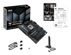 Mainboard ASUS AMD X870E SAM5 ATX Memory DDR5 Memory slots 4 1xPCI-Express 3.0 1x 1xPCI-Express 4.0 16x 1xPCI-Express 5.0 16x 4xM.2 1xHDMI 4xUSB 2.0 7xUSB 3.2 2xUSB-C 1xRJ45 3xAudio port TUFGAMX870E-PLUSWIFI7