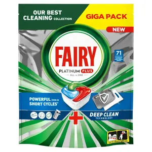 Automatinių indaplovių kapsulės FAIRY Platinum+ Deep Clean, 71vnt