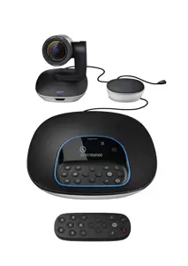 Logitech Group, Group video conferencing system, Full HD, 30 fps, 90°, 10x, Black, Grey