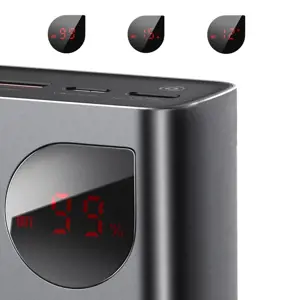 "Baseus Adaman Metal Powerbank" 20000mAh PD QC 3.0 65W 2xUSB + USB-C + micro USB (juodas)