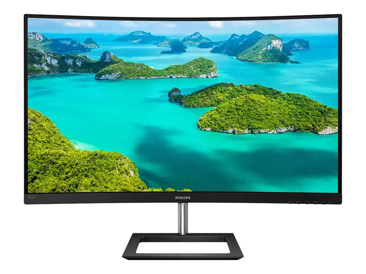 Monitorius Philips E Line 322E1C/00, 80 cm (31.5"), 1920 x 1080 pixels, Full HD, LCD, 4 ms, Black