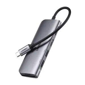 Adapteris HUB UGREEN CM195 USB-C į HDMI, 2x USB-A 3.0, SD/TF, PD
