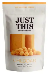 Sūrio užkandis JUST THIS Cheddar, 50 g